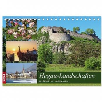 Hegau-Landschaften Tischkalender 2024 DIN A5 quer