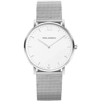 PAUL HEWITT Sailor Line White Sand Meshband Watch for Men and Women