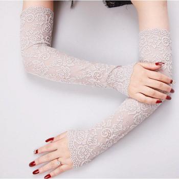 Long Ice Lace Arm Sleeves for Women