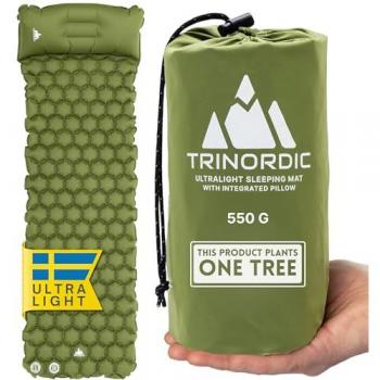 Tapis de Camping Gonflable avec Oreiller TRINORDIC