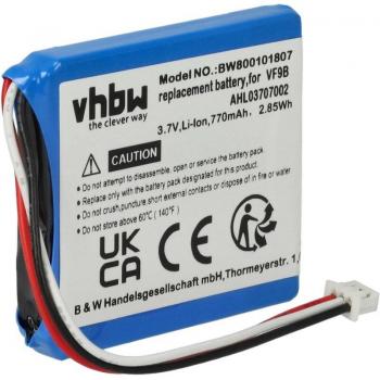 Batterie lithium-ion vhbw pour TomTom Start 20 et Start 2 (770mAh, 3,7V)
