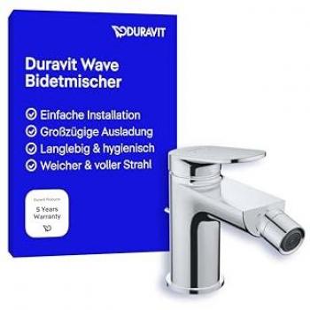 Miscelatore bidet Duravit con sistema di scarico