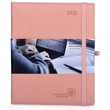 Green Touch Weekly Journal 2021 Pink Edition