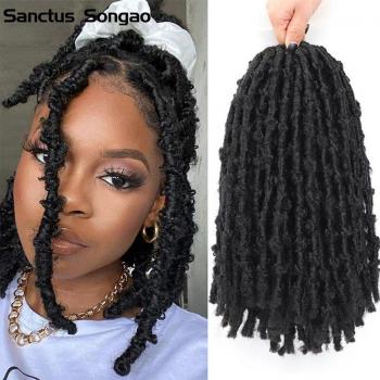Trenzas de ganchillo rizadas de mariposa 14 pulgadas
