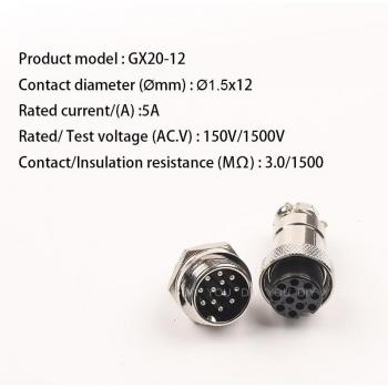 Conectores Circulares de 20mm GX20