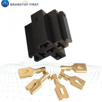 5-Pin Vehicle Relay Socket with 6.3mm Connectors