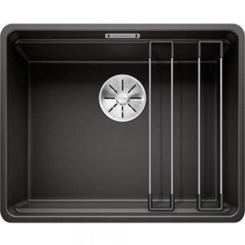Etagon 500 Lavello in silgranit 53x43 cm con guide scorrevoli nero
