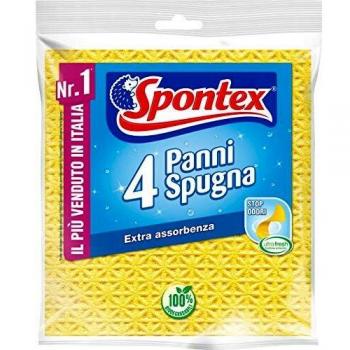 Set di 4 panni spugna multicolori Spontex