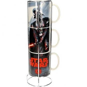 Set de 3 tazas apilables Star Wars Vader y Stormtroopers