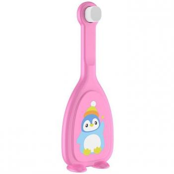 Cepillo de dientes U para niños, cepillo de silicona blanda para blanqueamiento dental