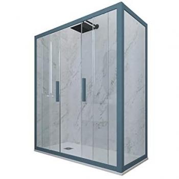 Glam Duo Mampara de Ducha 70x140 Azul Marina