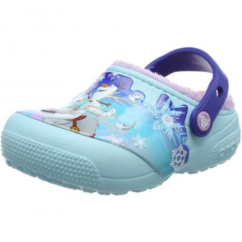 Zueco Crocs Fun Lab Lined Frozen, Niñas, Color Azul