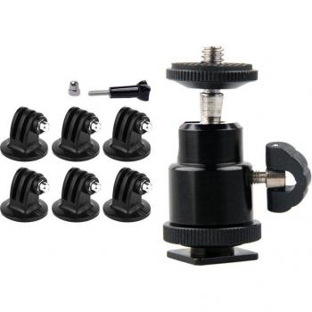 Mini Ball Head with 1/4 Thread for DSLR & GoPro Hero