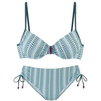 Damen Bügel-Bikini VIVANCE, blau bedruckt, Gr. 44, Cup C