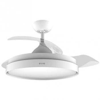 Ventilador de Techo EVVO V550 Madera WiFi, Luz LED, 132 cm, 6 Velocidades IP44
