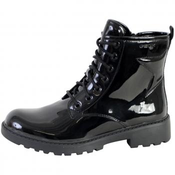J Casey Girl Q Black Ankle Boots by GEOX® for Girls