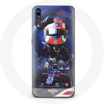 Coque Pierre Gasly F1 pour Huawei P20 Rouge Bleu
