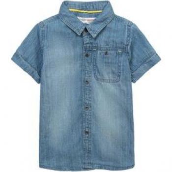 MINOTI Kurzarm-Jeanshemd für Jungen Denim-Blau (1y-8y)