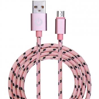 Garbot 1m USB A to Micro USB B Cable Pink