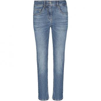 GERRY WEBER Damen Jeans Slim Fit Blau 44 (Kurz)