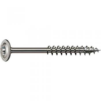 Vis à bois inox A2 tête disque T-Star Plus 8x140 mm (boîte de 50)