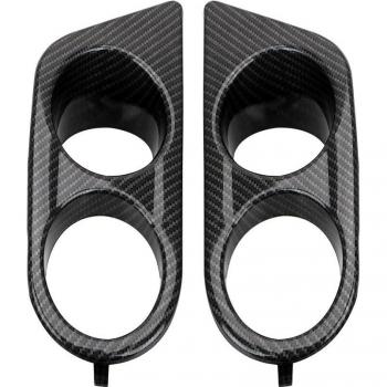 LEEPEE Plastic Fog Light Covers for BMW E46 M3 (2001-2006)
