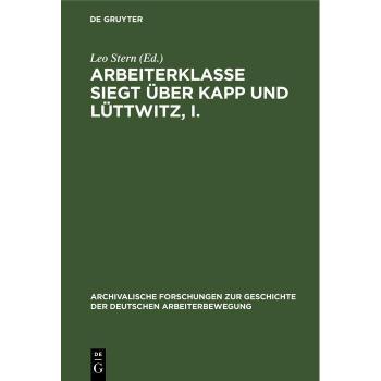 Vitalsource Technologies, Inc. Arbeiterklasse Siegt ?ber Kapp und L?ttwitz, I.