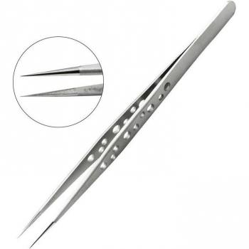 Curved and Straight Precision Tweezers, Anti-Static Stainless Steel, 1PC