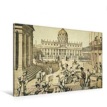 Wandbild 120 x 80 cm Quer-Format Bauplatz, Carl Wilke