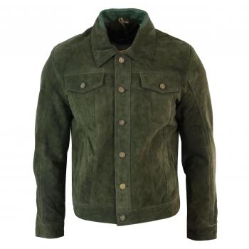 Chaqueta Jeans de Cuero Gamuza – Infinity Hombre 2XL