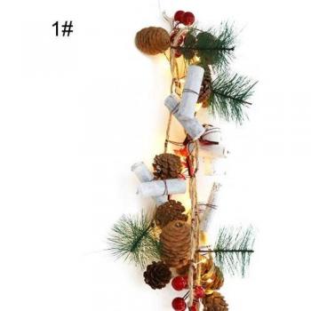 2m 20 LED Pine Cone Red Berries Fairy Lights