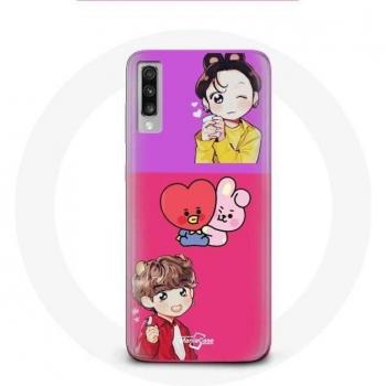 BTS BT21 Cooky & Tata Case for Samsung Galaxy A70