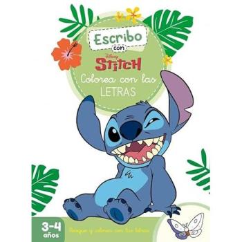 Escribo con Stitch. Colorea con las letras (Disney. Primeros aprendizajes): Con letras y figuras para reseguir (Tapa blanda).