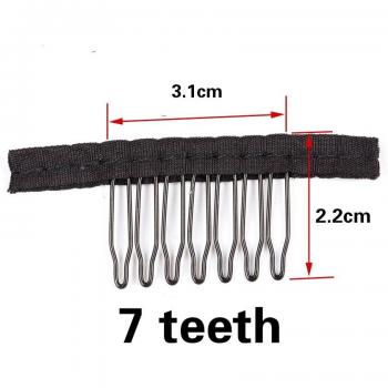 100PCS 7 Teeth Wig Clips