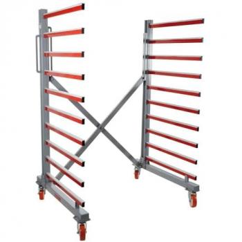 Holzmann Chariot à cremallière mobile extensible pour panneaux TAW76