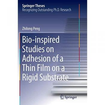Bio-inspired Studies on Adhesion of a Thin Film on a Rigid Substrate