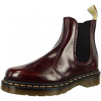 Dr. Martens Unisex Chelsea Stiefel, rot, 41 EU