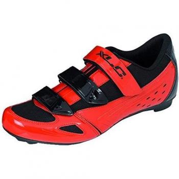XLC Cb-R04 Radsportschuhe, Unisex, Schwarz/Rot, Größe 42