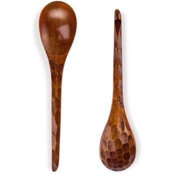 Tortoise Shell Pattern Wooden Soup Spoon