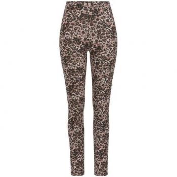 H.I.S Leggings Schwarze Damen Leoprint Loungewear