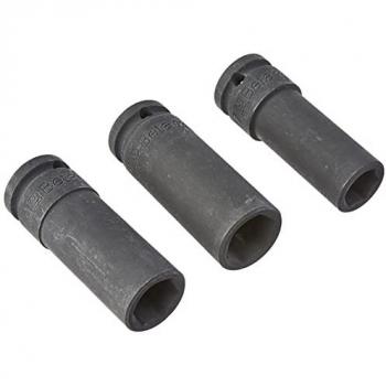 Beta Tools 720L/S3 1/2 Drive Long/Deep Impact Socket Set 3 Pieces 17mm, 19mm, 21mm