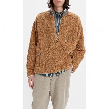 Sudadera Levi's forro polar hombre talla XL color café helado