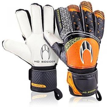 HO Soccer Clone Flat Torwarthandschuhe, Unisex – Erwachsene, 0510547, schwarz/orange/grün
