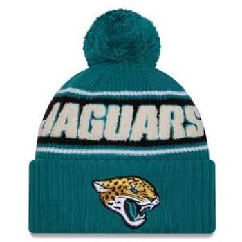 Jacksonville Jaguars New Era Bommelmütze – NFL Sideline – Türkis