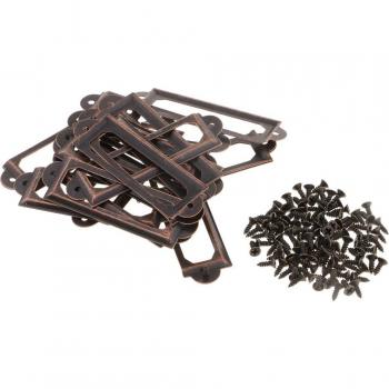 Metal Filing Cabinet Label Clips – 20 Pieces Set