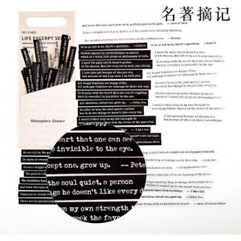 40pcs Decorative Journal Word Stickers