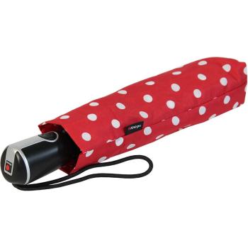 Knirps Large Duomatic Taschenschirm – Rot-weißes Polkadot‑Design, automatische Auf