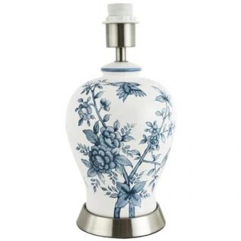 Traditional White Gloss Ceramic Lamp Base by Happy Homewares