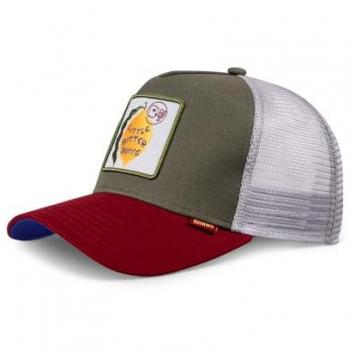 Casquette Trucker Djinn's HFT, Vert/Rouge/Gris