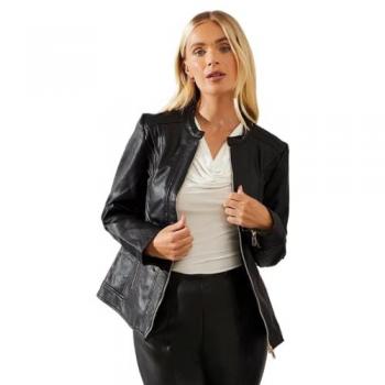 Vivid Viscose Petite Black Jacket